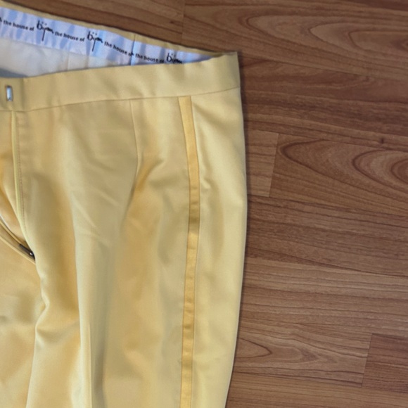 House of bijan classic yellow ankle length trouser men’s size xs - Picture 6 of 7